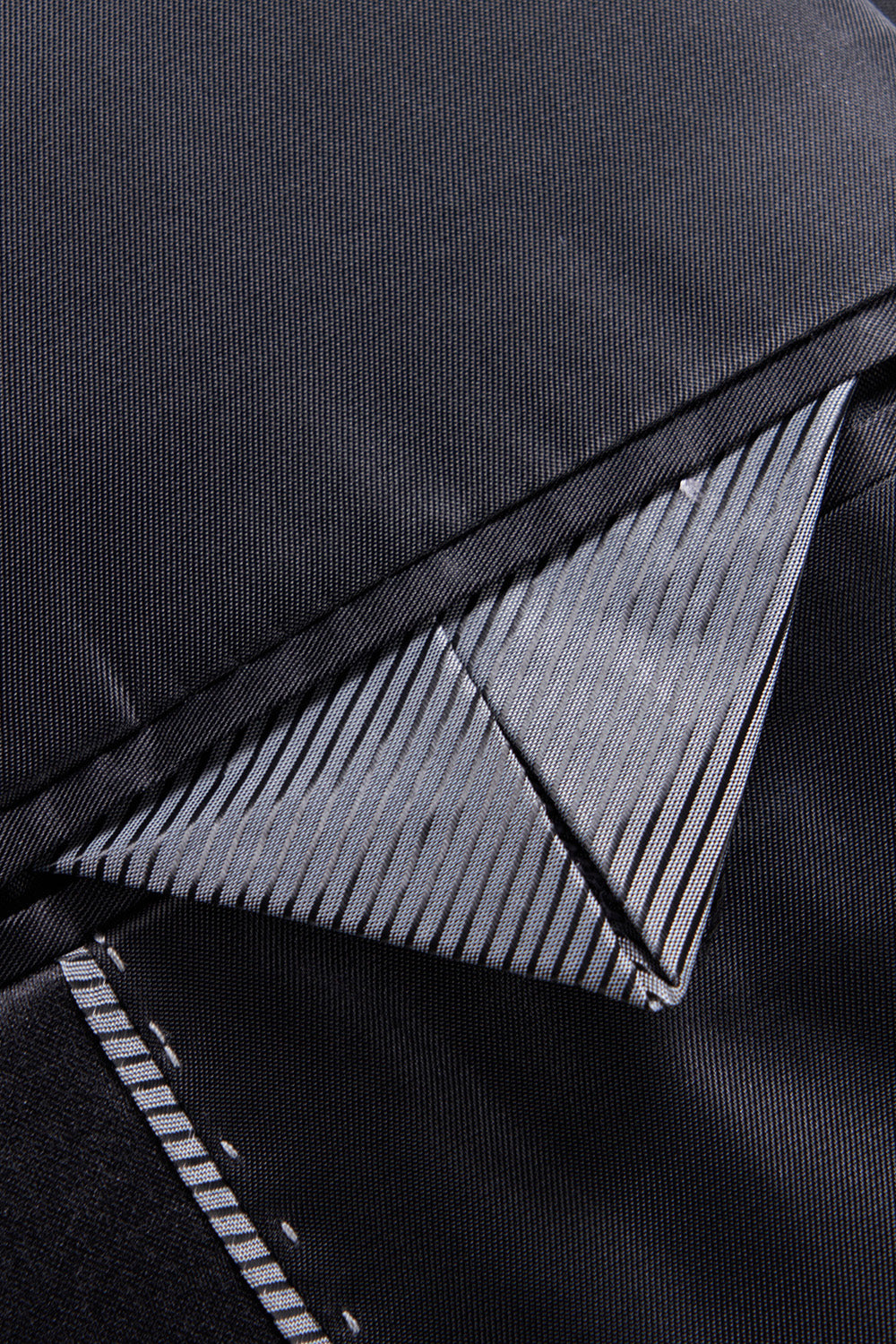 Marinblå tryck Formell kavaj för män