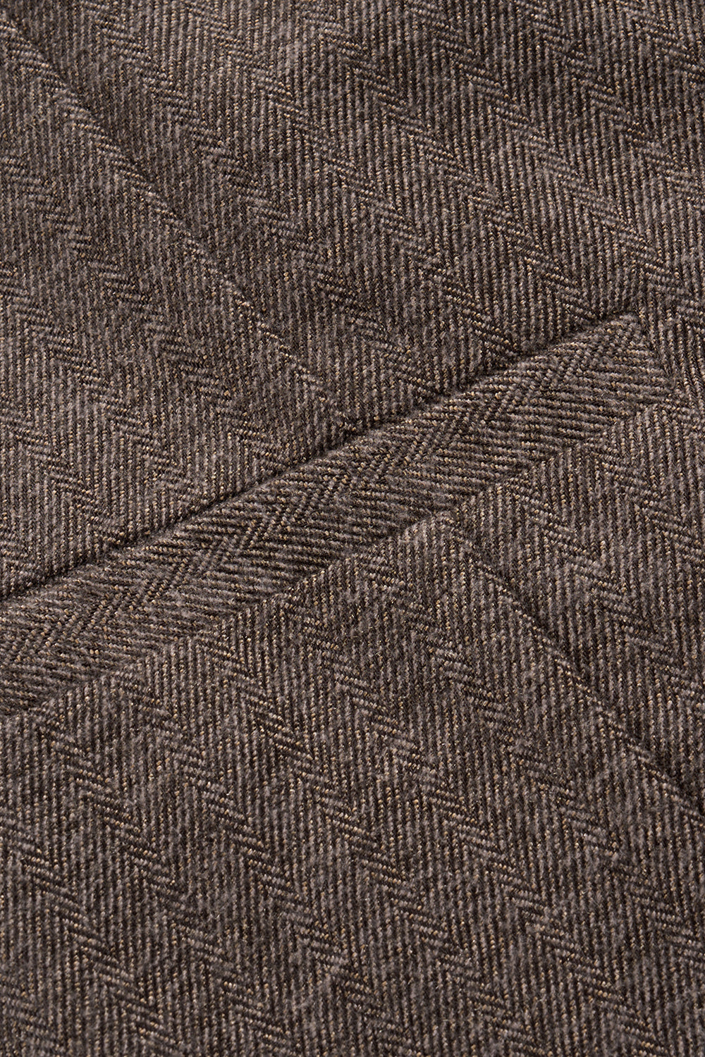 Brun 3 delar Herrdräkt Slim Fit Groomsmen kostym