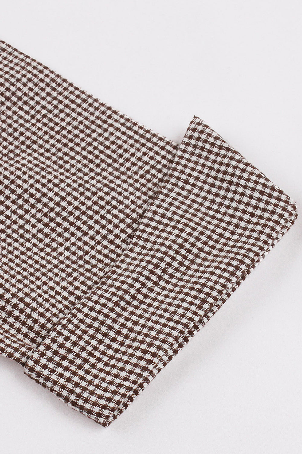 Svart lapel hals pläd vintage 1950-talet klänning