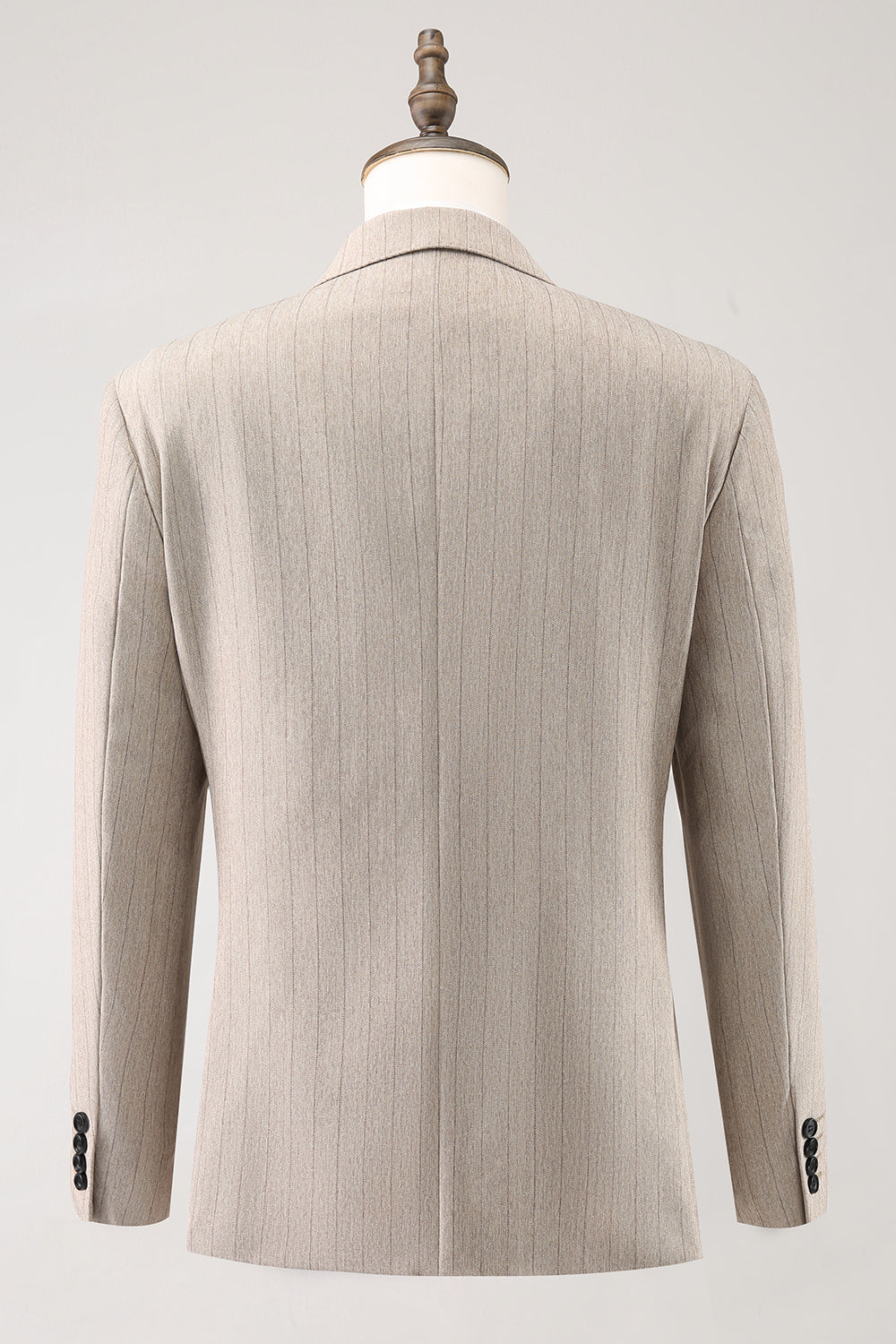 Ivory Peak Kavajslag Kritstrecksrandigt Enkelknäppt 3 delar Baldräkter för män