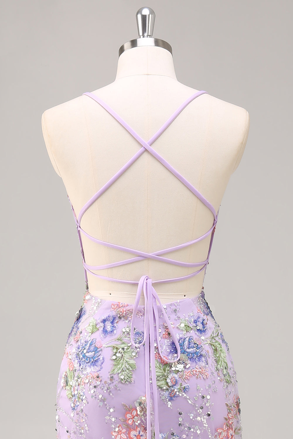 Paljetter Sjöjungfru Spaghetti Remmar Paljett Svart Balklänning med Appliques