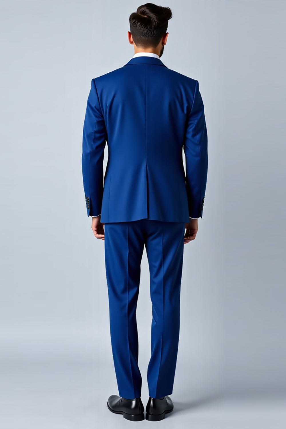 Royal Blue Sjal Kavajslag Slim Fit 2 stycken Kostym för män