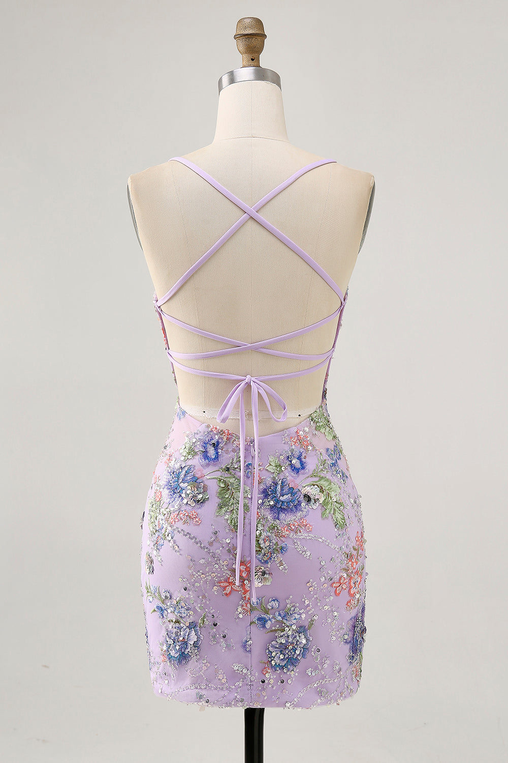 Svart Bodycon Kort Blommig Kort Balklänning med Paljetter