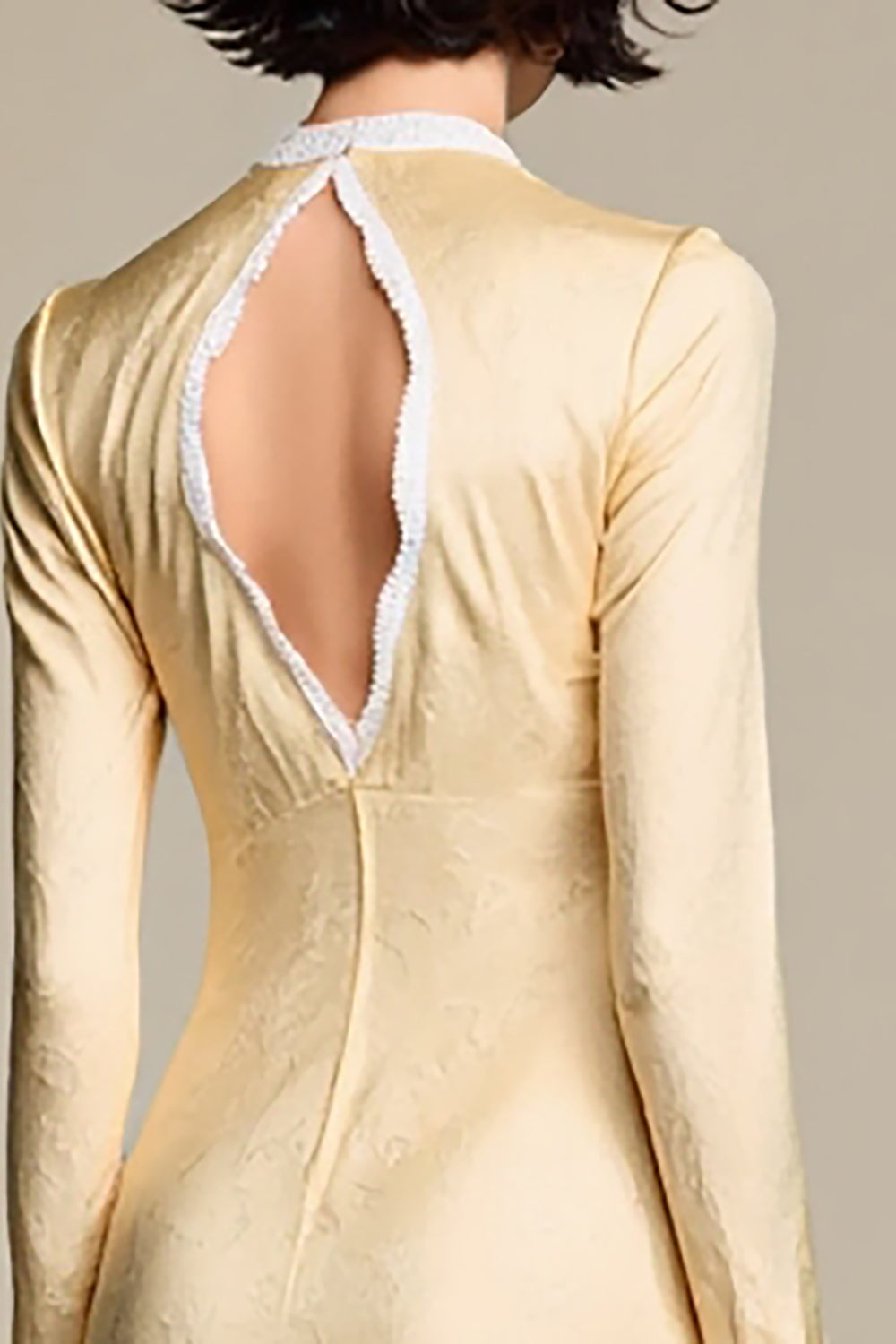 Champgane Bodycon Långärmad Bröllopsgäst Dres