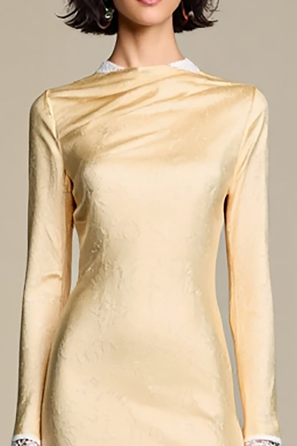 Champgane Bodycon Långärmad Bröllopsgäst Dres