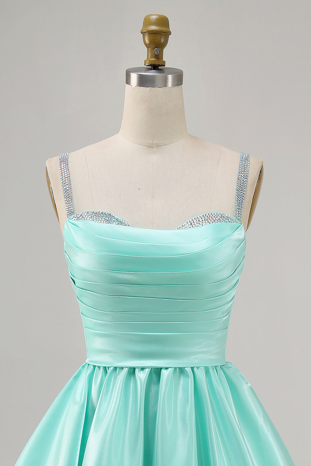 Fuchsia Satin A Line Kort Homecoming Klänning med Beading