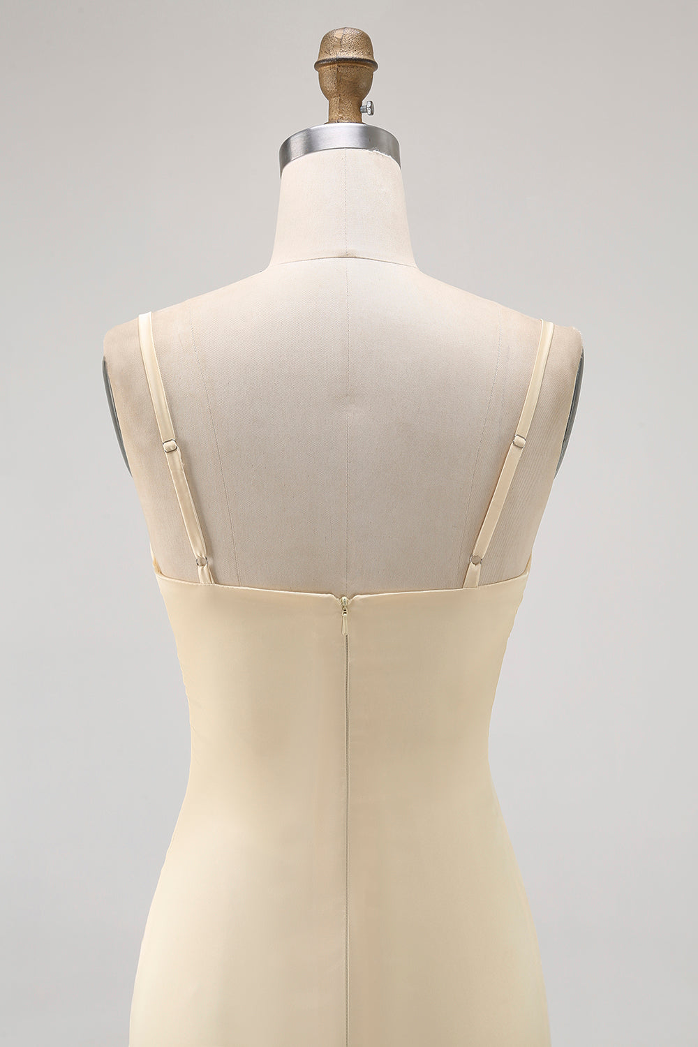 Påsklilja Spaghetti Remmar Satin Slida Brudtärna Klänning