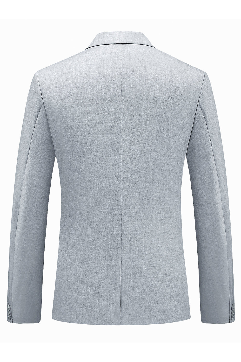 Svart Notched Kavajslag Enkelknäppt 2-delat Herrkostymer