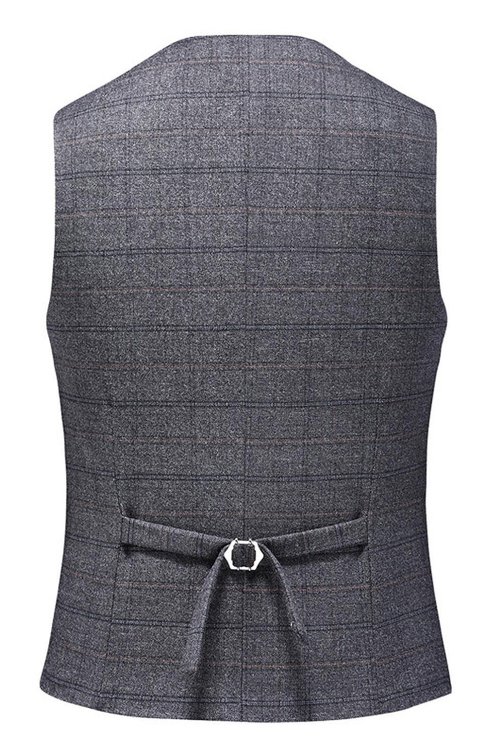 Mäns mörkblå rutiga skårade slag 3 stycken baldräkter