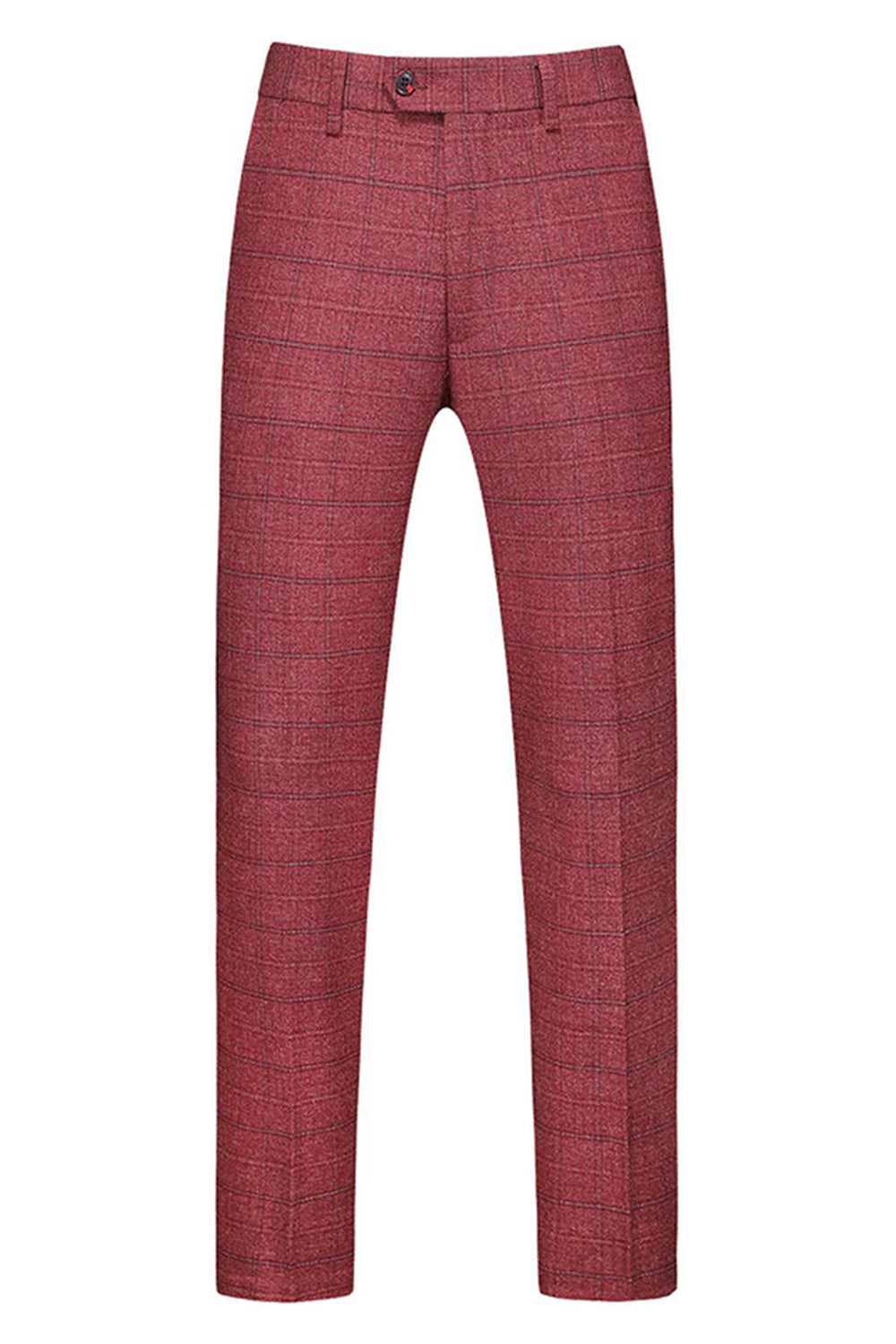 Mäns mörkblå rutiga skårade slag 3 stycken baldräkter