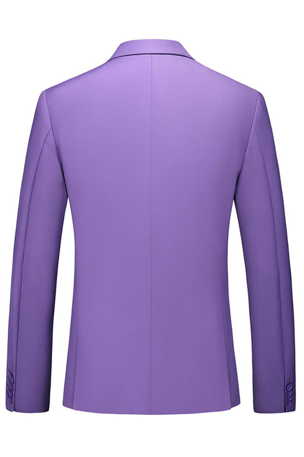 Mäns Violett enkelknäppt Notched Kavajslag 3 stycken Baldräkter