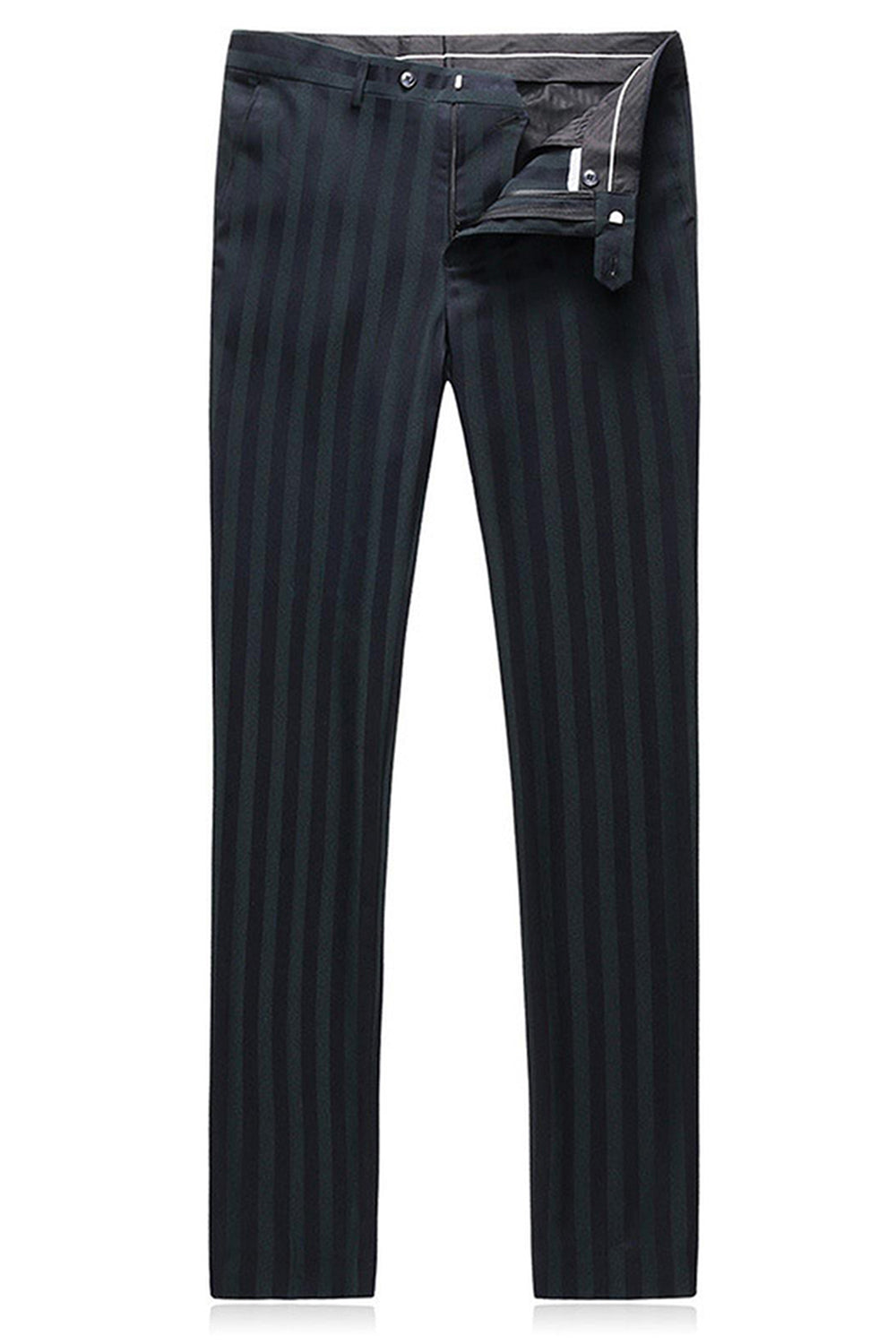 Mäns Grå, Grön, Randig, Toppiga Kavajslag 3 stycken Baldräkter