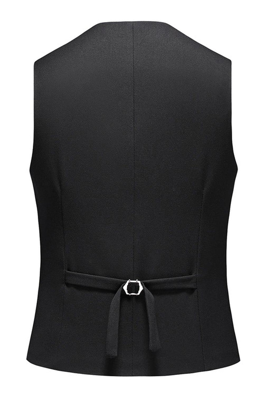 Svart Toppig Kavajslag 3 stycken Satin Baldräkter för män