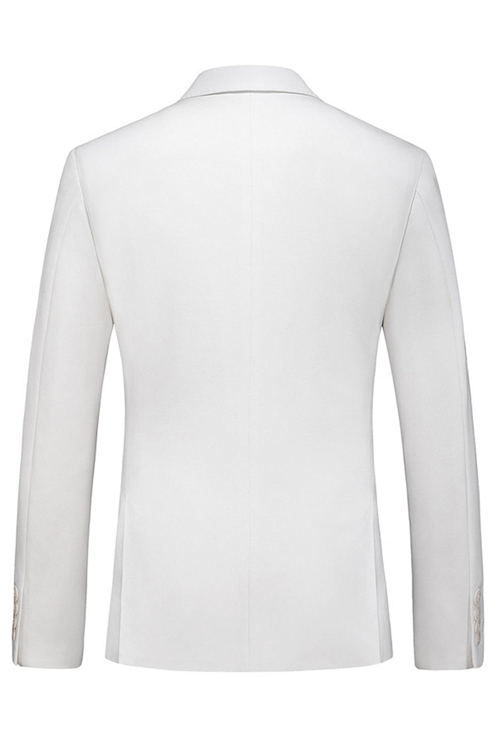 Svart Toppig Kavajslag 3 stycken Satin Baldräkter för män