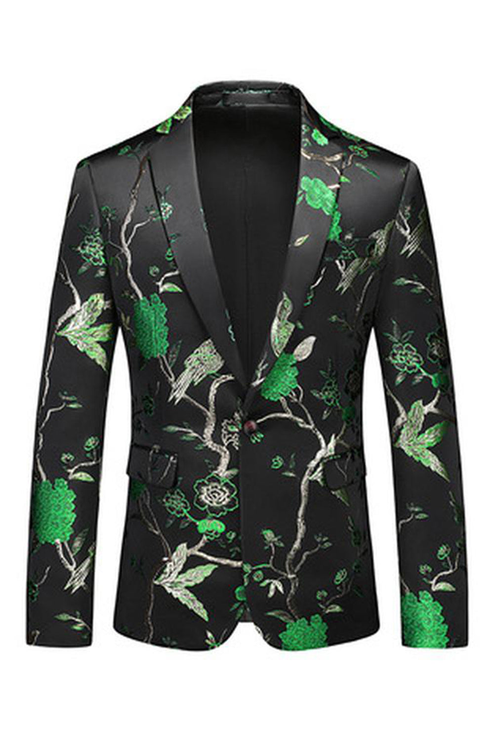 Blå skårade slag 3-delad Jacquard Baldräkter för män