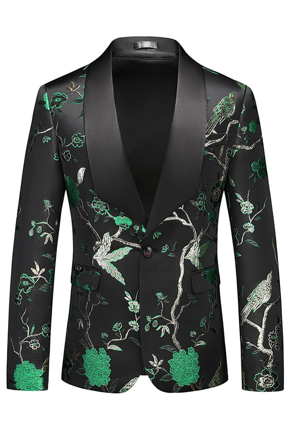 Lila Sjal Kavajslag Jacquard 3 delar Baldräkter för män