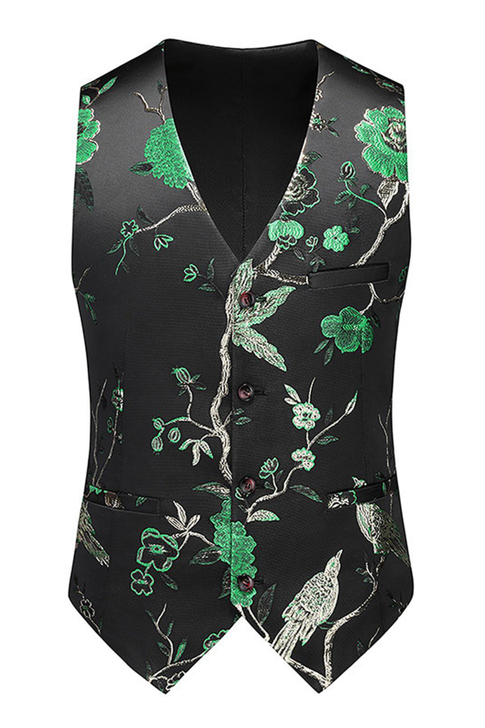 Lila Sjal Kavajslag Jacquard 3 delar Baldräkter för män