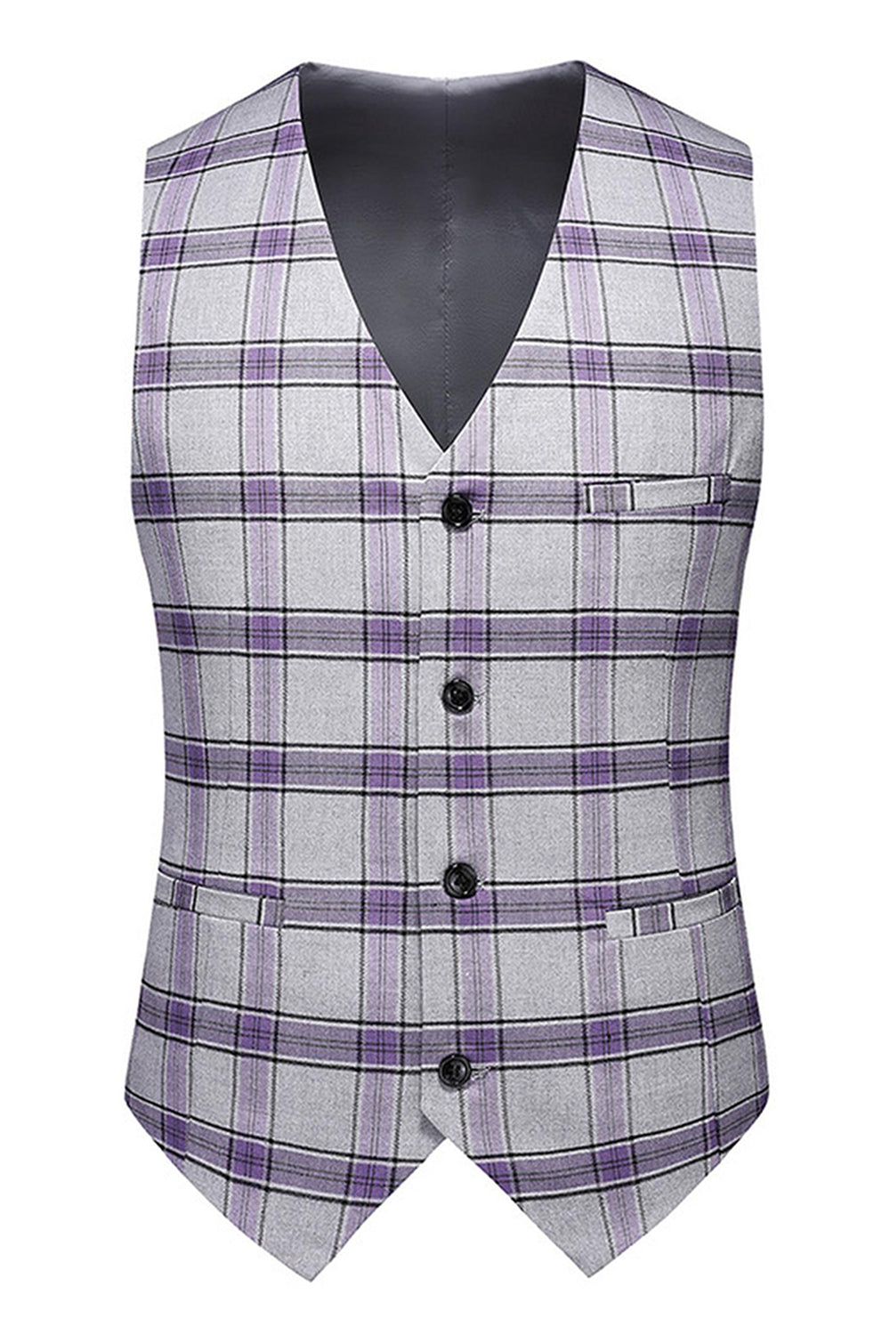 Grålila Randig 3 stycken skårade slag för män baldräkter