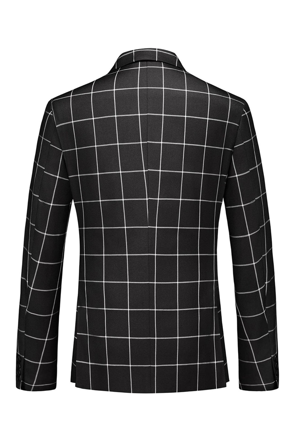 Svart randig 2 stycken toppiga slag Prom kostymer för män