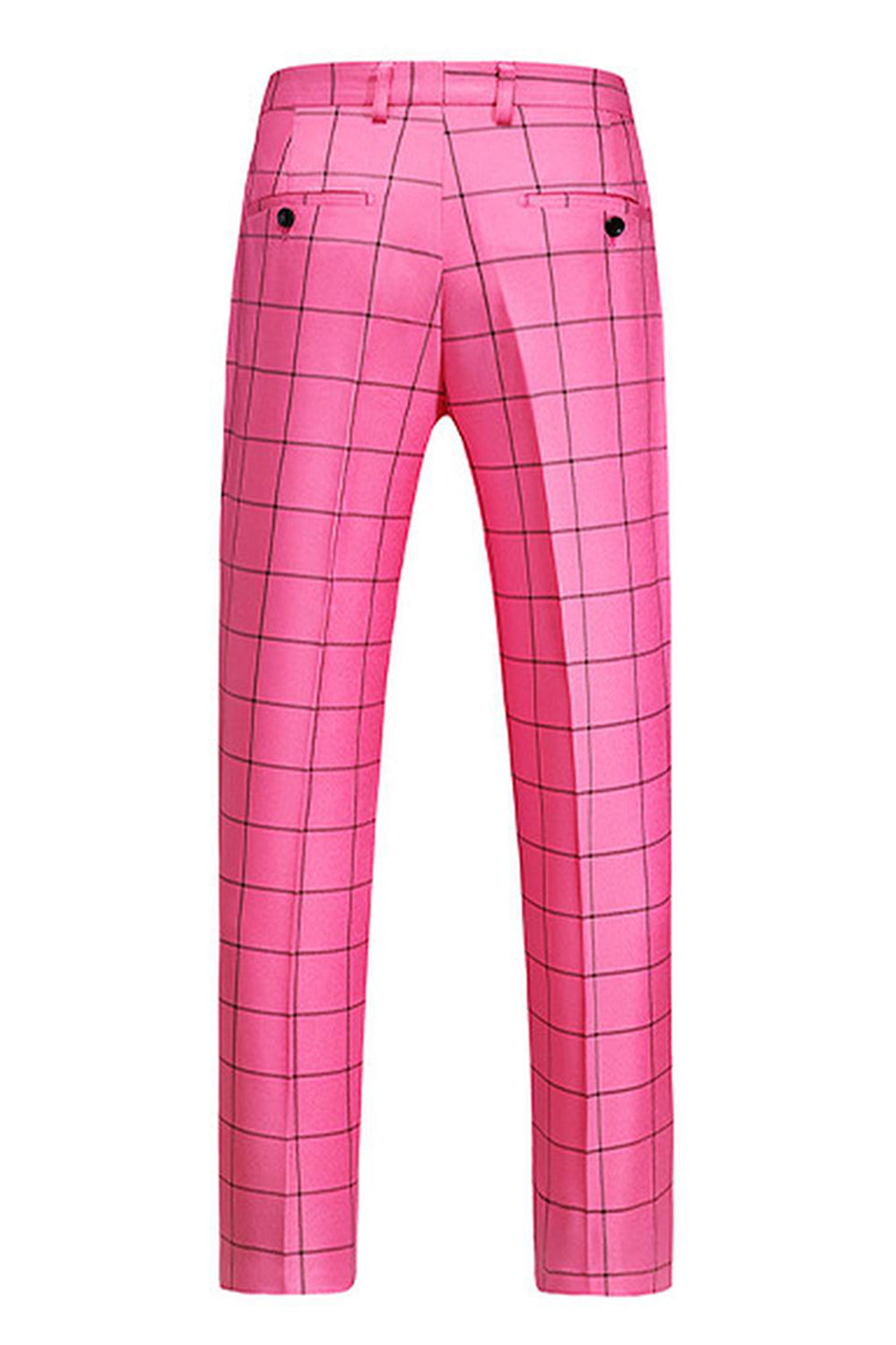 Rosa Randig 2 stycken Toppiga slag Prom Kostymer för män