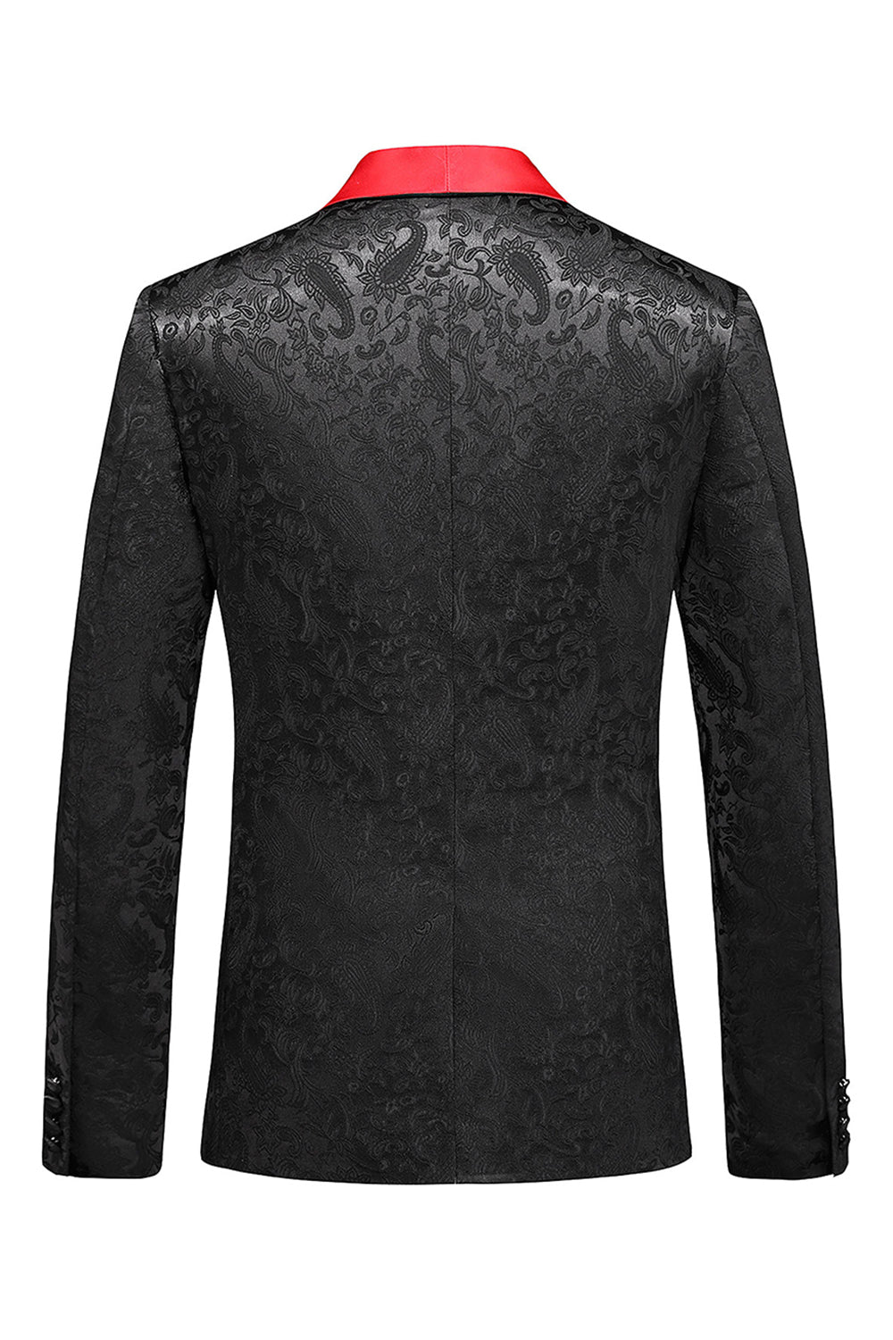 Svart Sjal Kavajslag En knapp 2-delad Herr Baldräkter