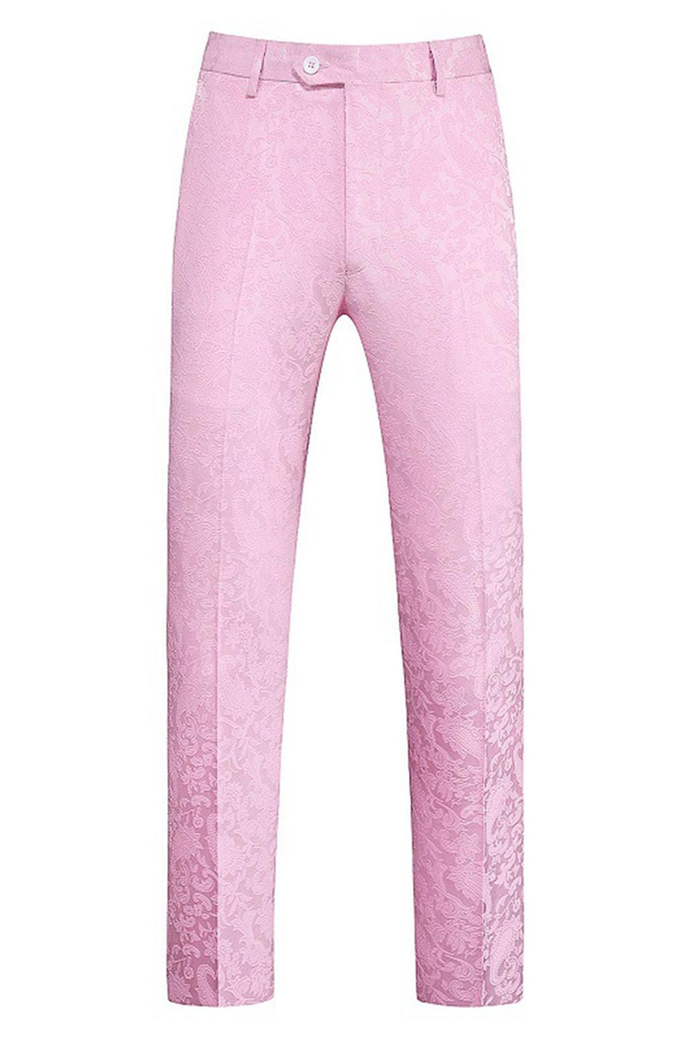 Rosa Tryck Peak Kavajslag 3-Delad Herr Bal Kostymer