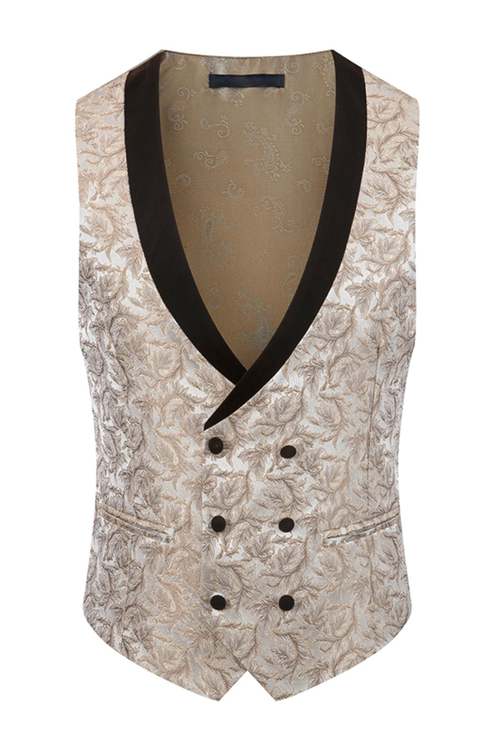 Svart Sjal Kavajslag En knapp 3-delade Män Kostymer