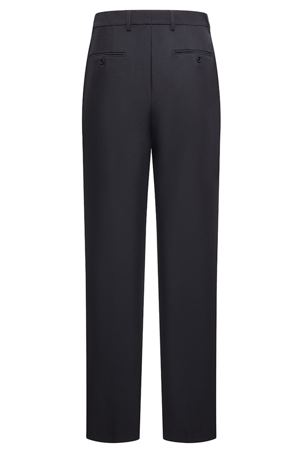 Svart Enknapps Sjal Kavajslag 3-delade Herrkostymer