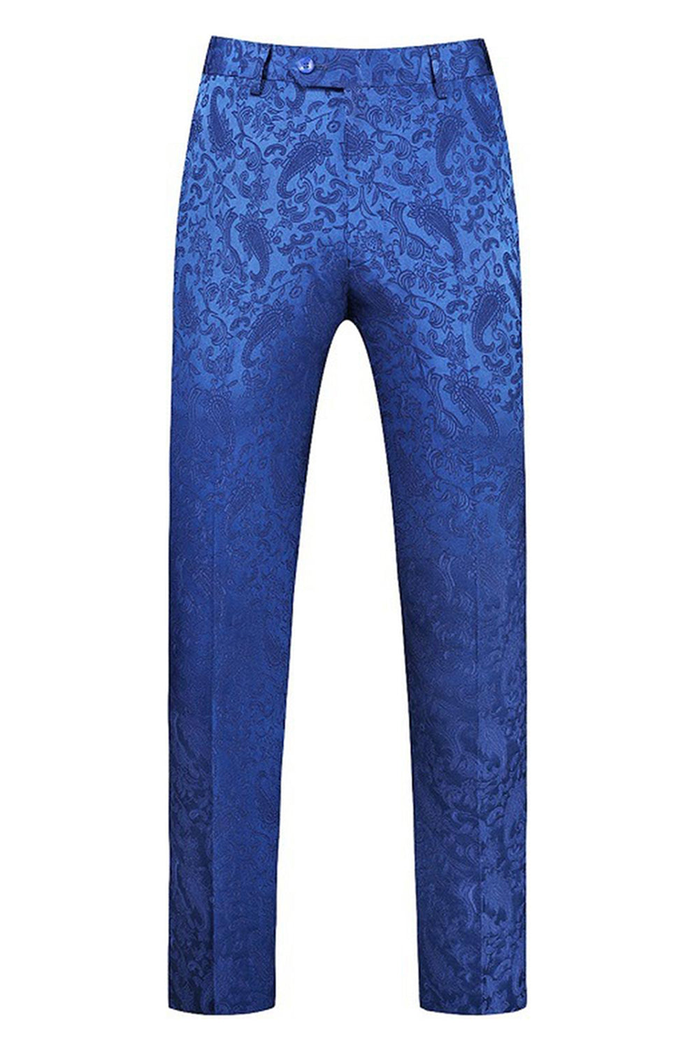 Peak Kavajslag Jacquard 2 delar Blå Dubbelknäppta Herrdräkter