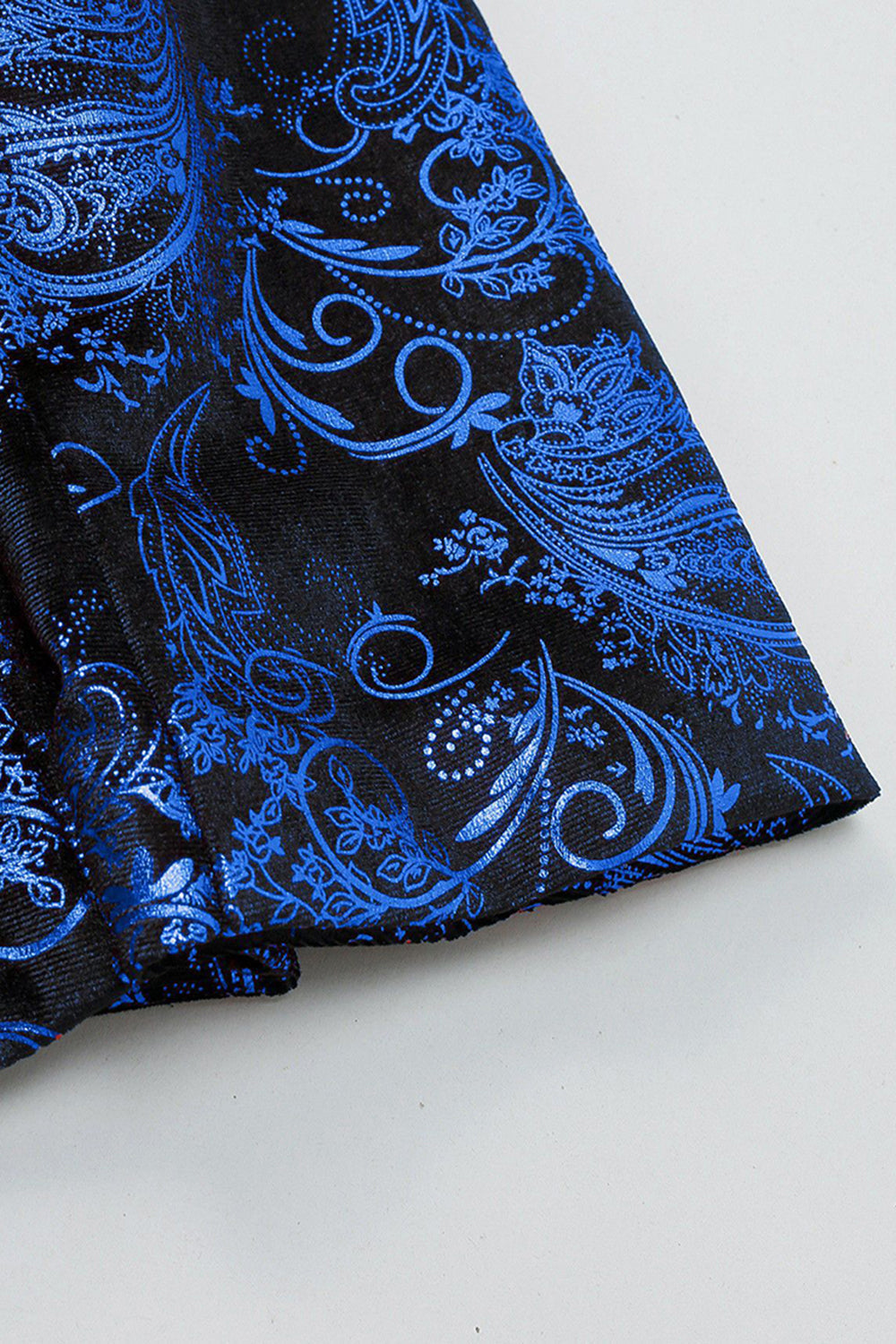 Grön Sjal Kavajslag En knapp Jacquard Balkavaj för män