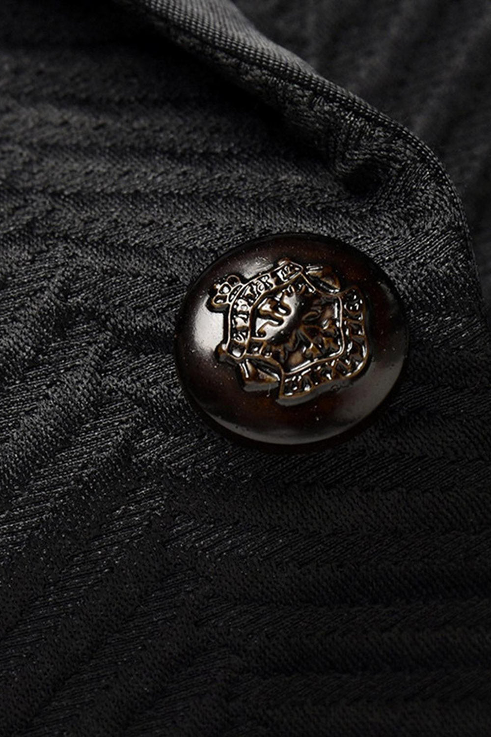 Svart Sjal Kavajslag Stripe Kavaj för män