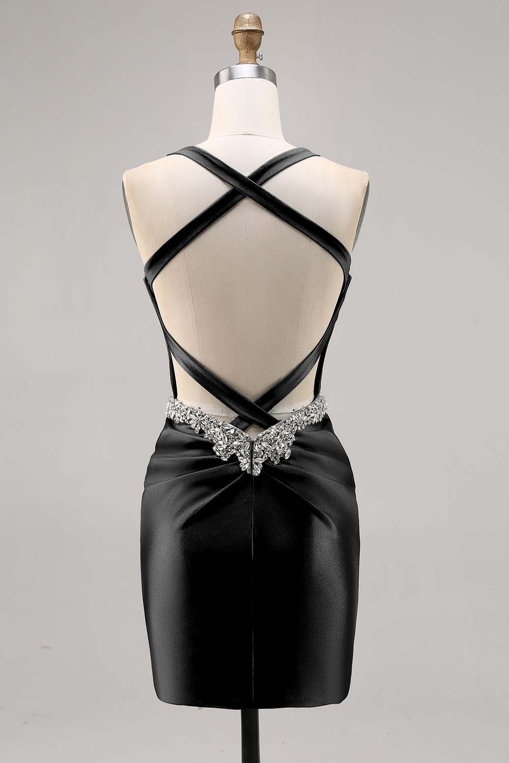 Korsett Satin Bodycon Mörkgrön Homecoming Klänning