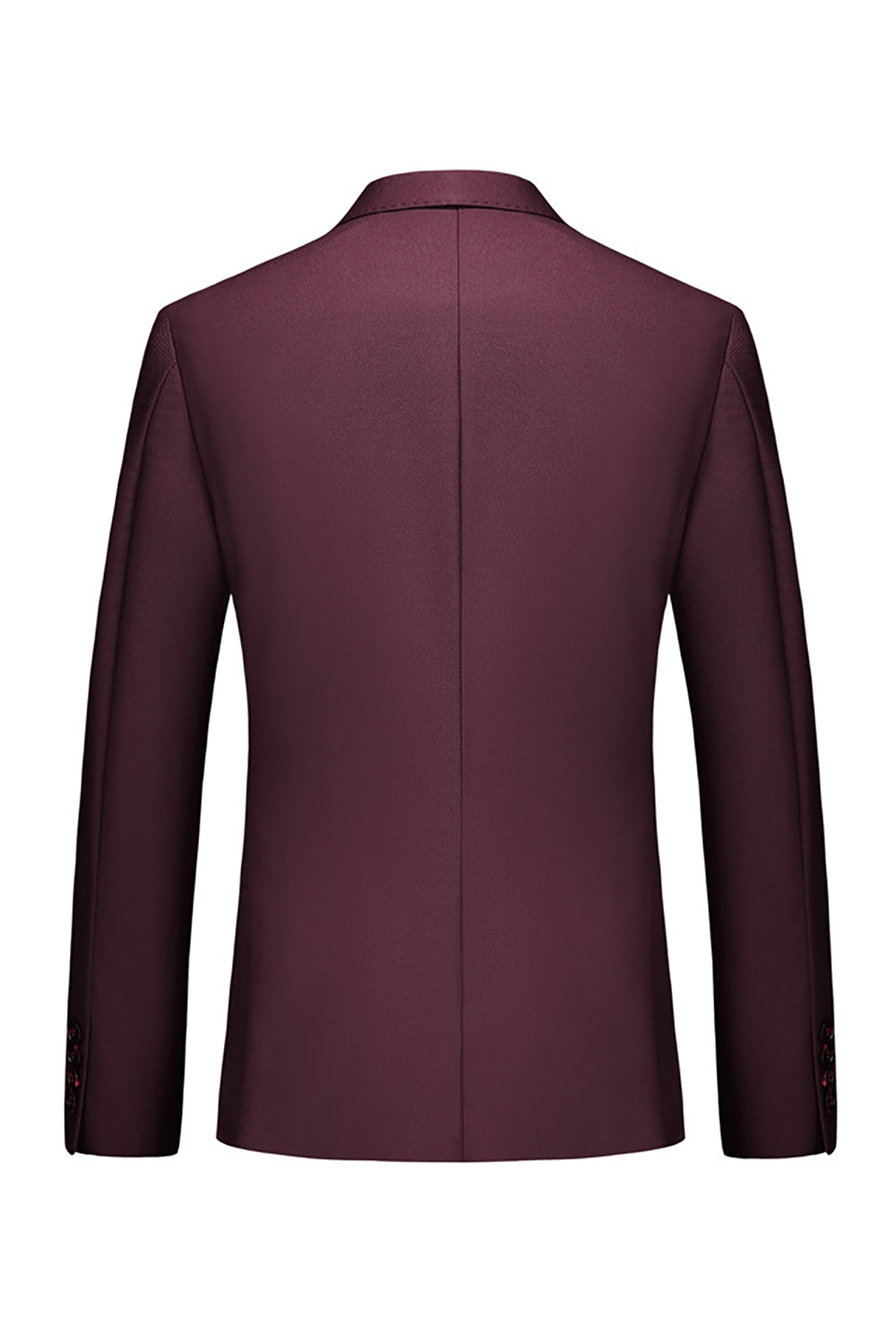 Svart Notched Kavajslag Två Knappar Mäns Bröllop Kostymer