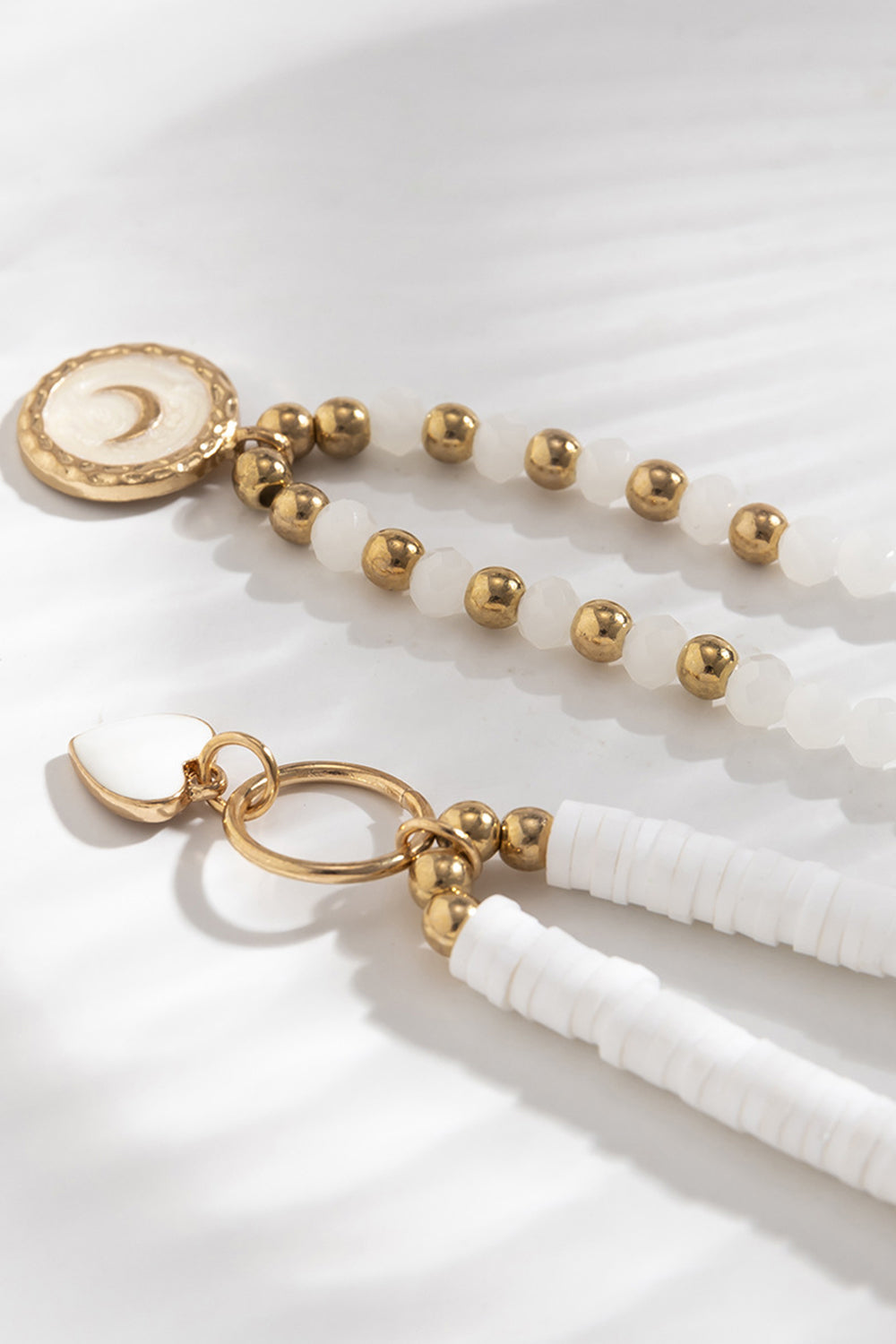 Boho Vitt Pärlhalsband
