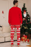 Röd Print Tree Långärmad Jul Familj Matchande Pyjamas