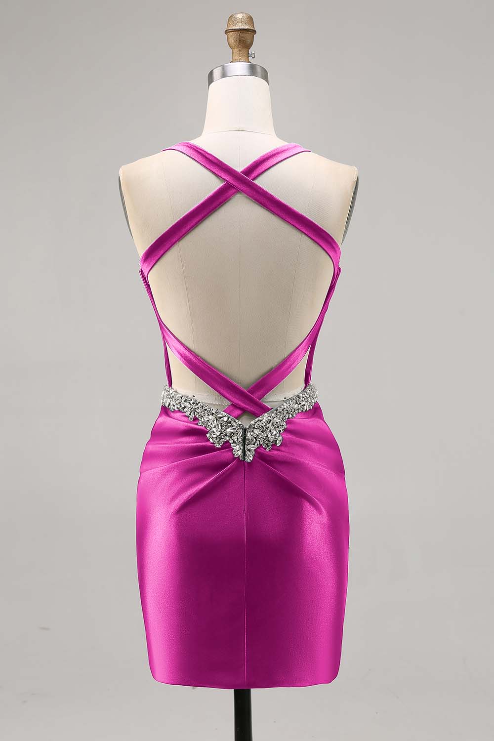 Korsett Satin Bodycon Mörkgrön Homecoming Klänning