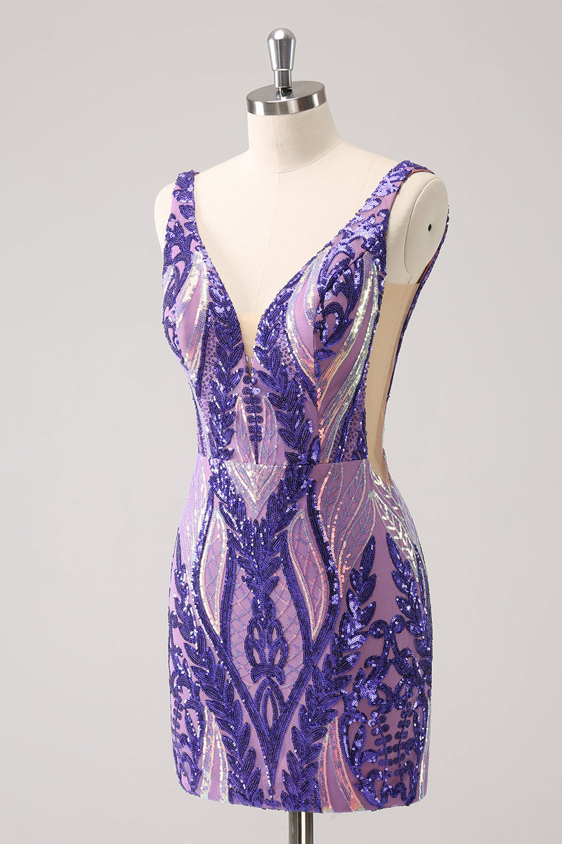 Kvinnors Bodycon Klänning V-Hals Ärmlös Polyester main image 1