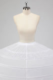10 Hoop Tyll Balklänning Underkjol Golvlång Krinolin Underkjol för Quinceanera Klänning