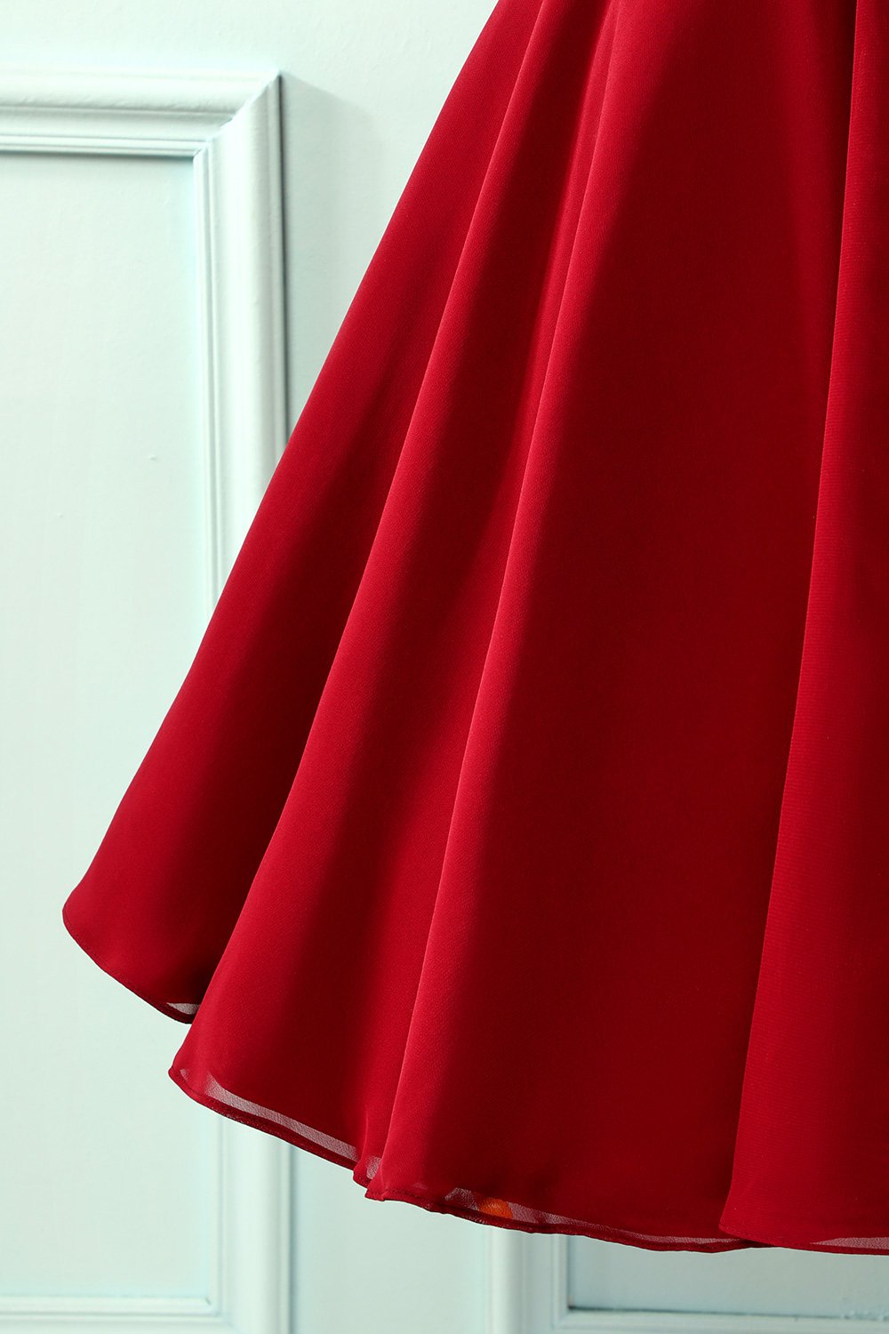 Enfärgade Ärmlös Vintage Klänning