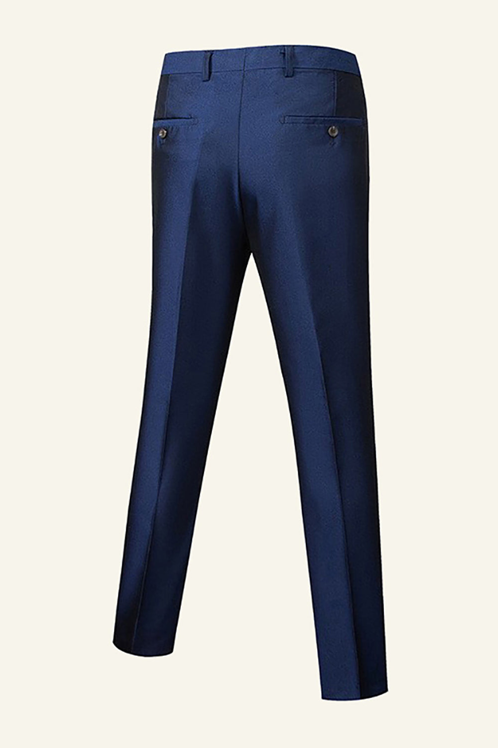 Mörkblå sjal Lapel 3 Piece Bröllopsdräkter för män