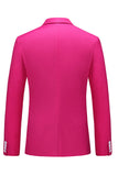 Hot Pink Dubbelknäppt 2 Piece Prom Men Suits