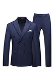 Hot Pink Dubbelknäppt 2 Piece Prom Men Suits