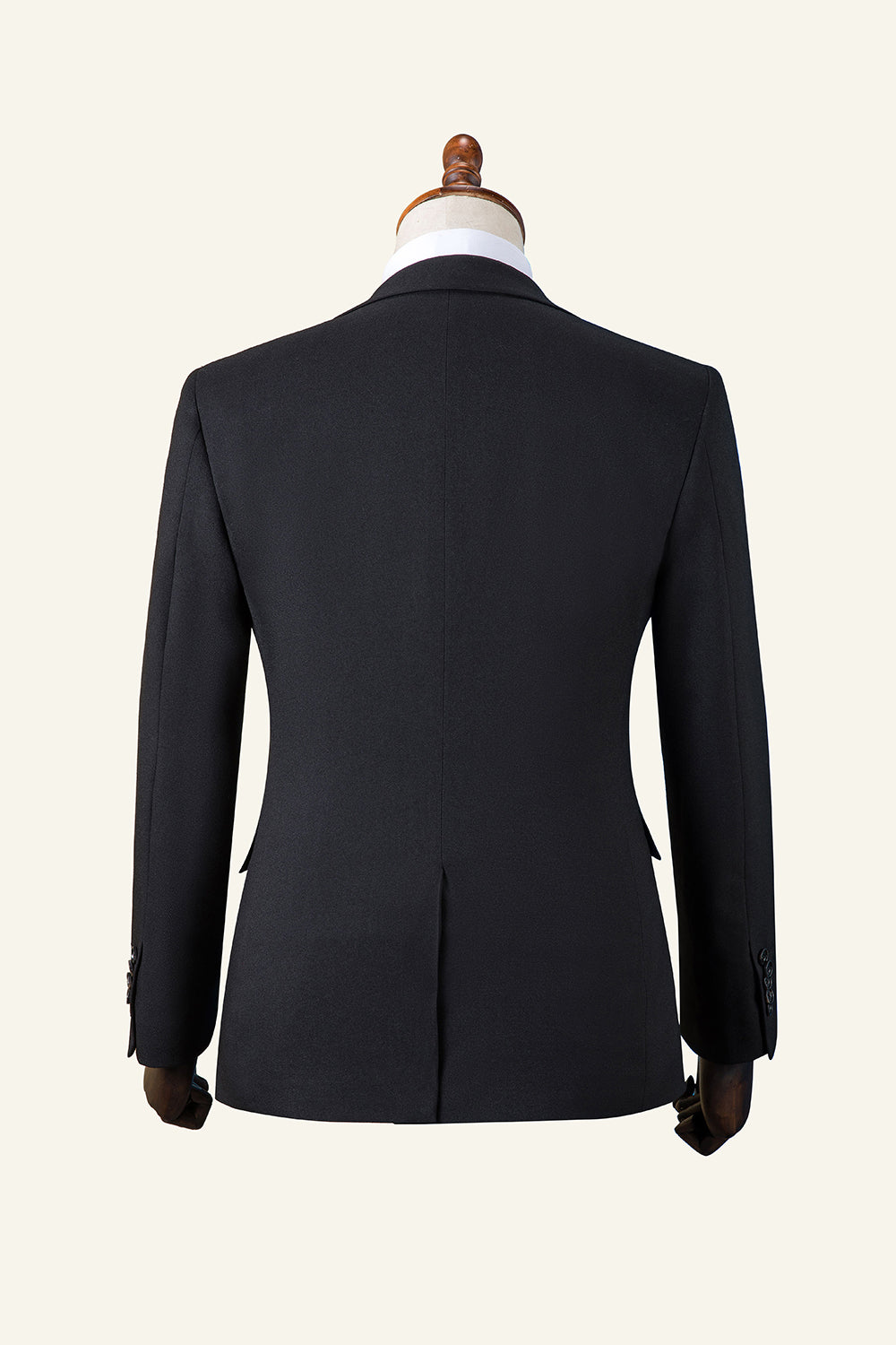 Black Peaked Lapel 3-delad herrdräkt smoking