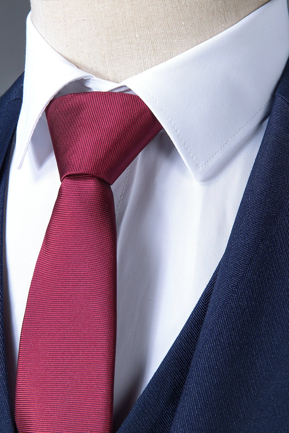 Navy Notched Lapel 3-delad herrdräkt