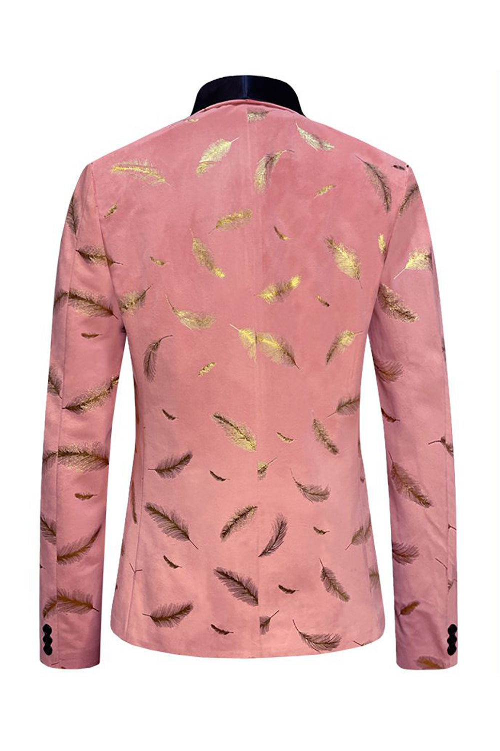 Turkos Jacquard Sjal Lapel Herrbal Kavaj