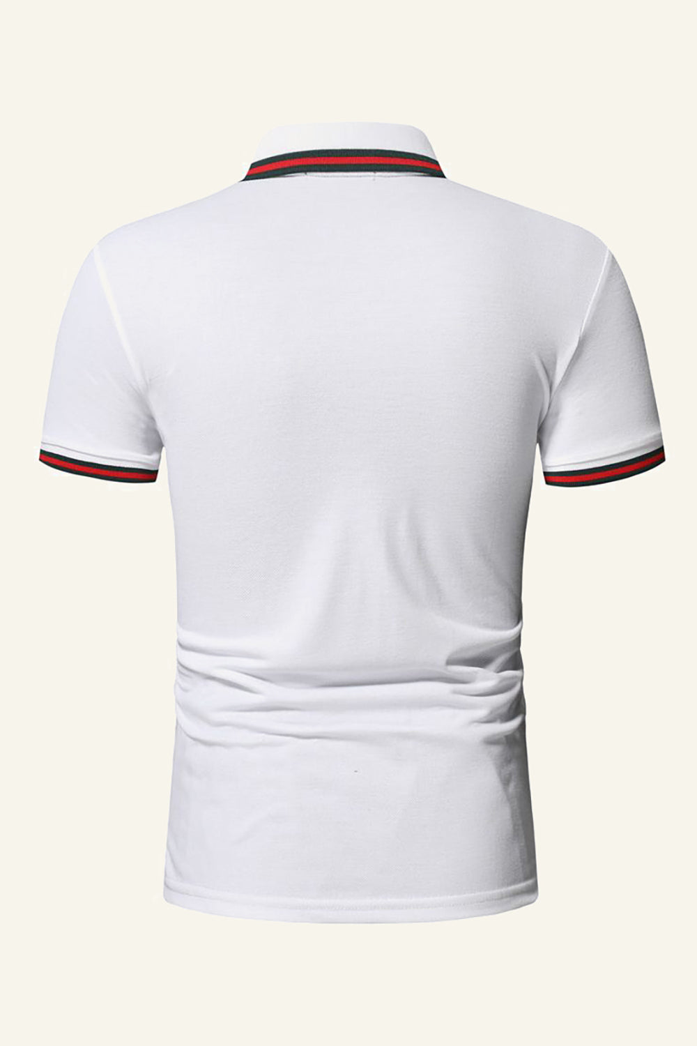 Marinblå Slim Fit Kortärmat Polotröja