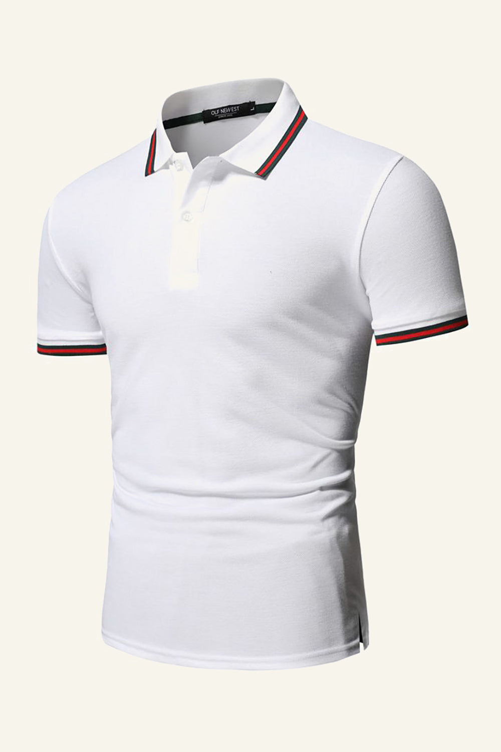 Marinblå Slim Fit Kortärmat Polotröja