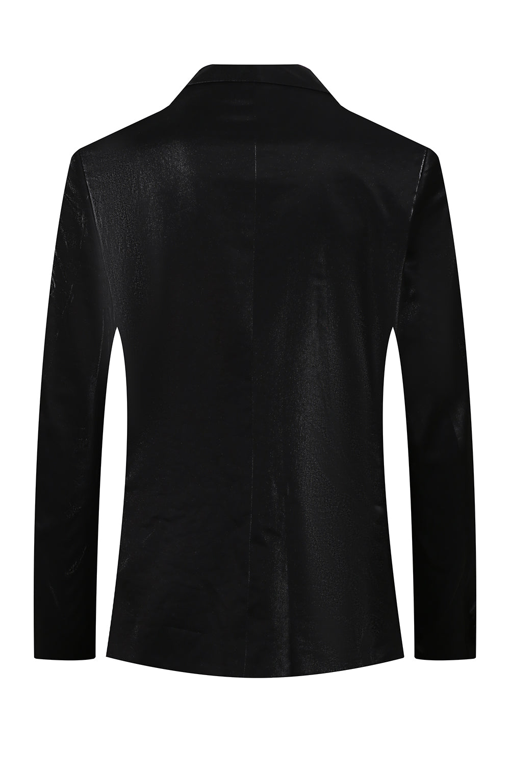 Svart Peak Slag 2-delad Herr Sammets Baldräkter