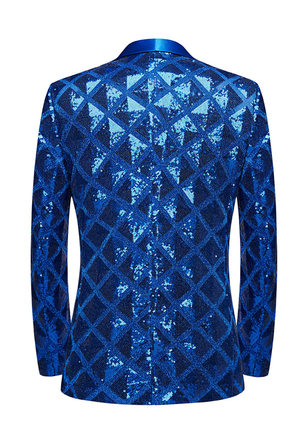 Sjal Kavajslag En knapp Röd Paljetter Balkavaj för män