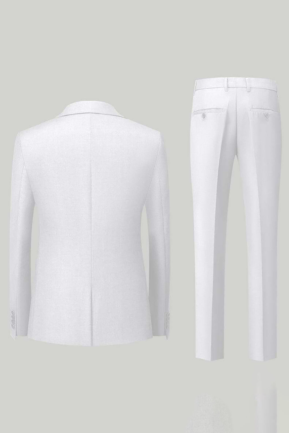 Svarta 3-delade baldräkter med en knapp